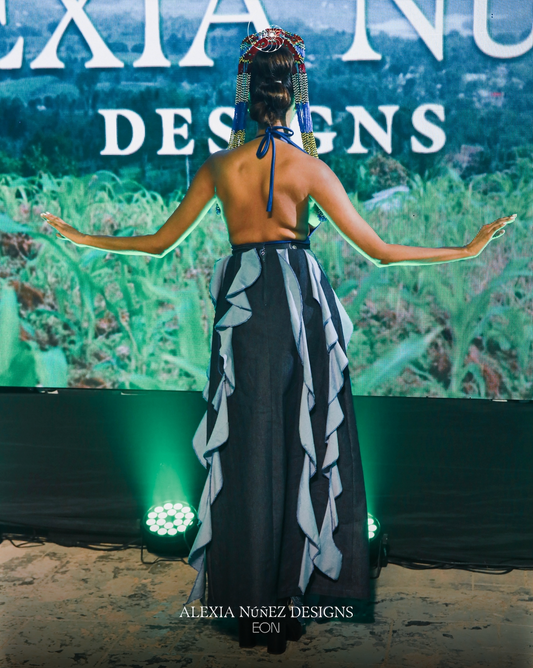 PRATHNA SCULPTED V-NECK ONE PIECE SWIMSUIT